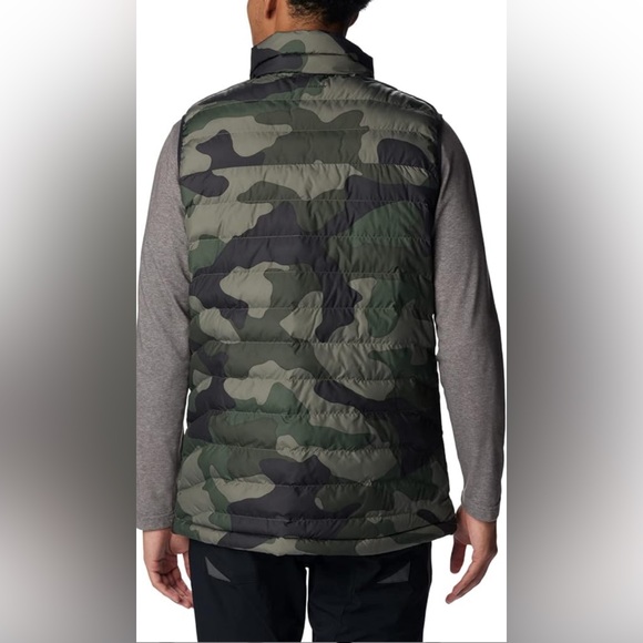 NWT! Columbia Omini Heat Stone Green Mod Camo Print Powder Lite™ Vest Men Size S - Picture 2 of 15